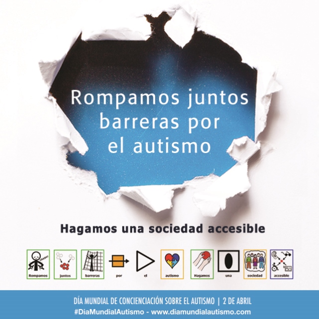 Imagen de la campaña en castellano sobre el Día Mundial de Concienciación sobre el Autismo