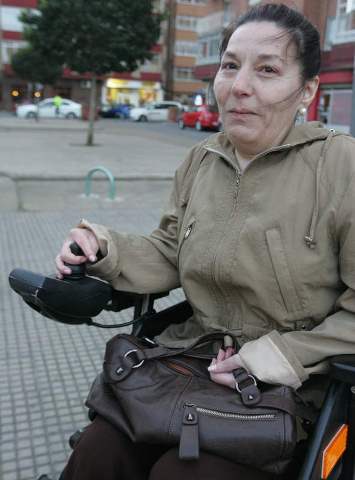 En la imagen, Brígida Pastrana, defensora del discapacitado.