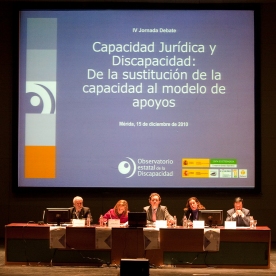 Imagen de la mesa inaugural de la Jornada sobre Capacidad Jurídica y Discapacidad